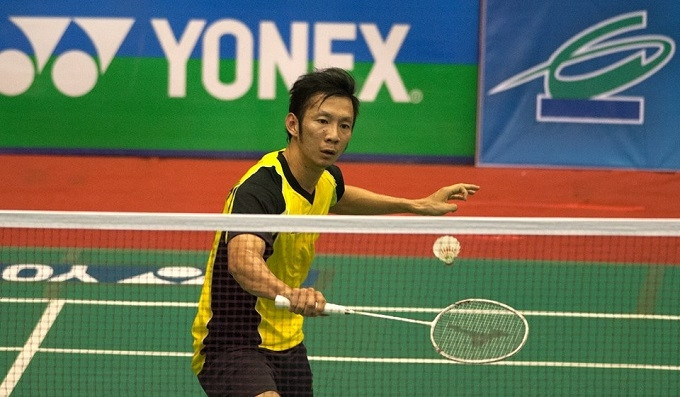 Top Vietnamese badminton player Nguyen Tien Minh.
