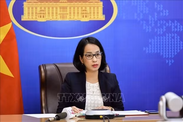 Deputy Spokeswoman of the Ministry of Foreign Affairs Pham Thu Hang (Photo: VNA)