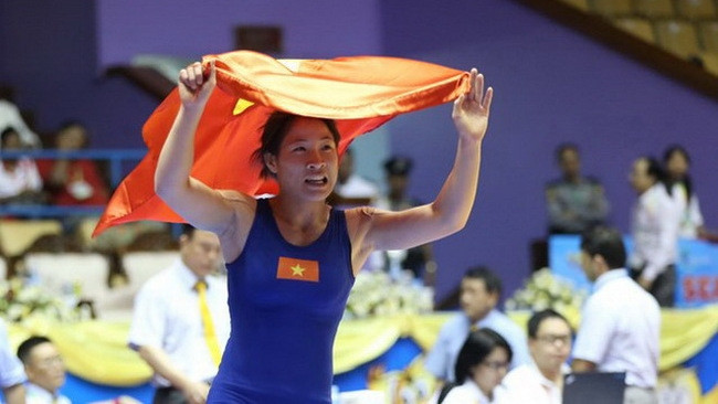 Wrestler Vu Thi Hang 