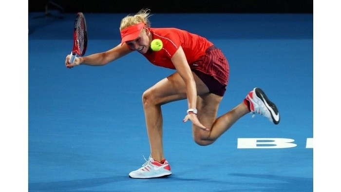 Croatia's Donna Vekic in action during her match against Czech Republic's Karolina Pliskova - Brisbane International - Women's Semi Finals - Pat Rafter Arena, Brisbane, Australia, January 5, 2019. (Photo: Reuters)
