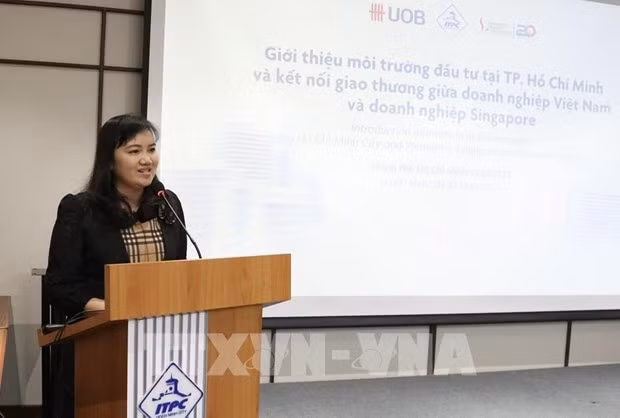 Deputy Director of ITPC Cao Thi Phi Van speaks at the event (Photo: VNA) 