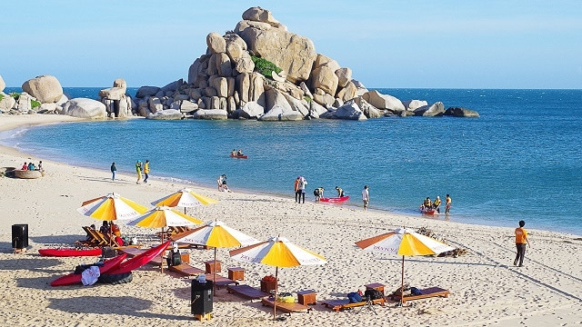 A beautiful beach in Ninh Thuan province