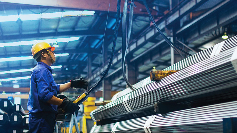A steel factory in Vietnam 