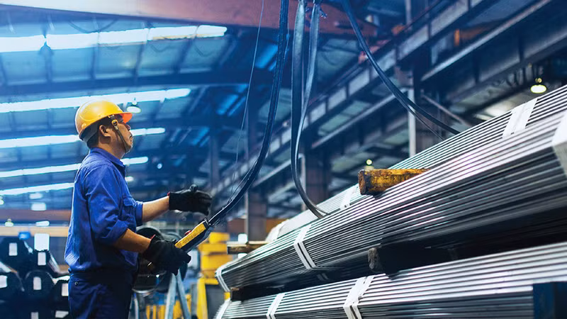 A steel factory in Vietnam 