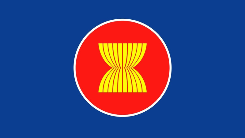 The flag of ASEAN