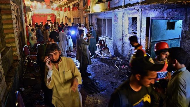 At least 13 people are killed and 47 others injured in a suicide blast in Peshawar, Pakistan, on July 10. (Photo: Fresh news). 