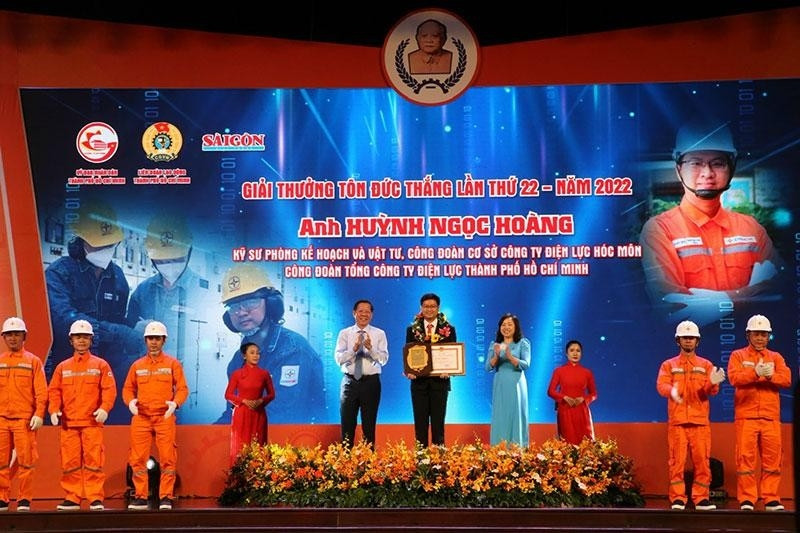 Outstanding individuals receive awards at the ceremony.