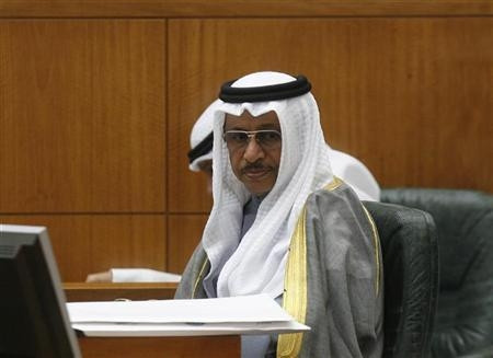 Kuwait's PM Sheikh Jaber al-Mubarak al-Sabah answers questions during a grilling session on issues linked to his governm