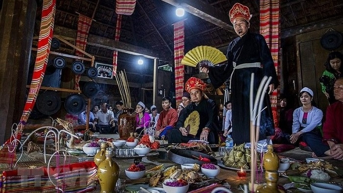 Mo Muong is praised as a folklore encyclopaedia containing the quintessence of Muong ethnic culture (Photo: VNA)