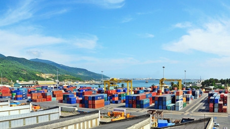 The Da Nang port.