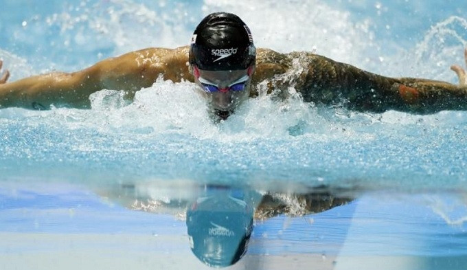 Swimming - 18th FINA World Swimming Championships - Men's 100m Butterfly Final - Nambu University Municipal Aquatics Center, Gwangju, Republic of Korea - July 27, 2019. Caeleb Dressel of the U.S. competes. (Reuters)