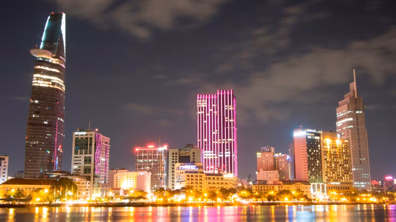 Ho Chi Minh City at night