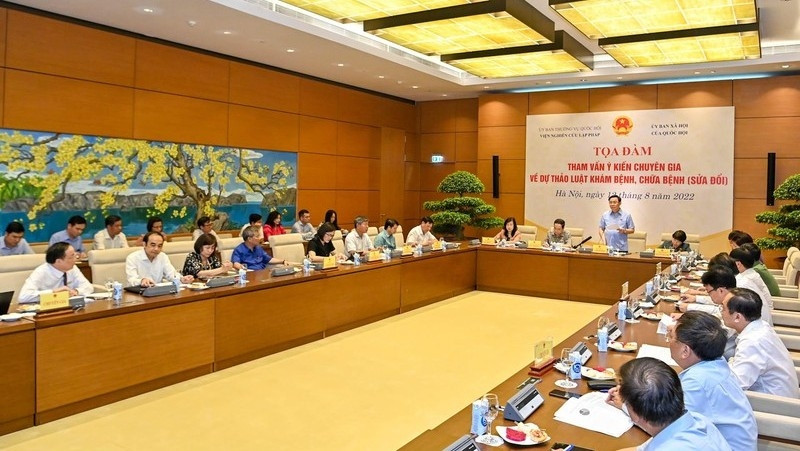 The conference on revisions to the Law on Medical Examination and Treatment. (Photo: Duy Linh)