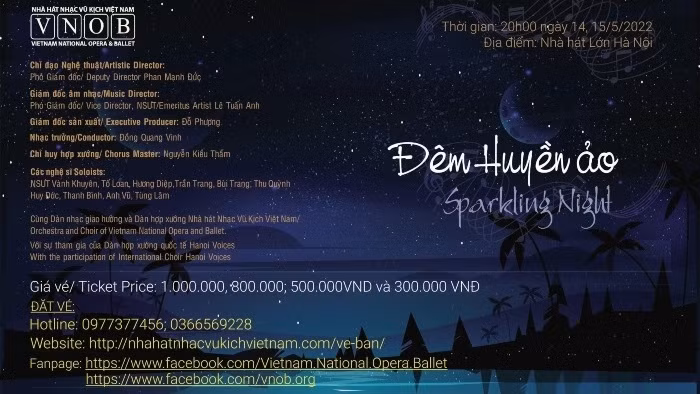 Leading opera singers of Vietnam to gather at ‘Sparking Night’ concert