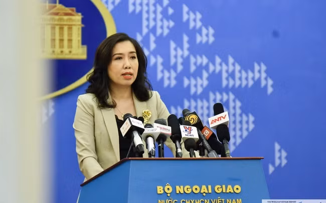 Foreign Ministry spokesperson Le Thi Thu Hang.