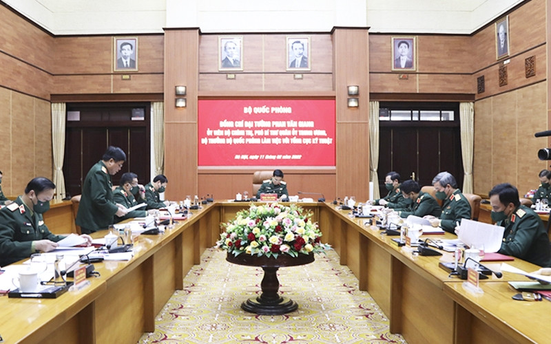 At the working session