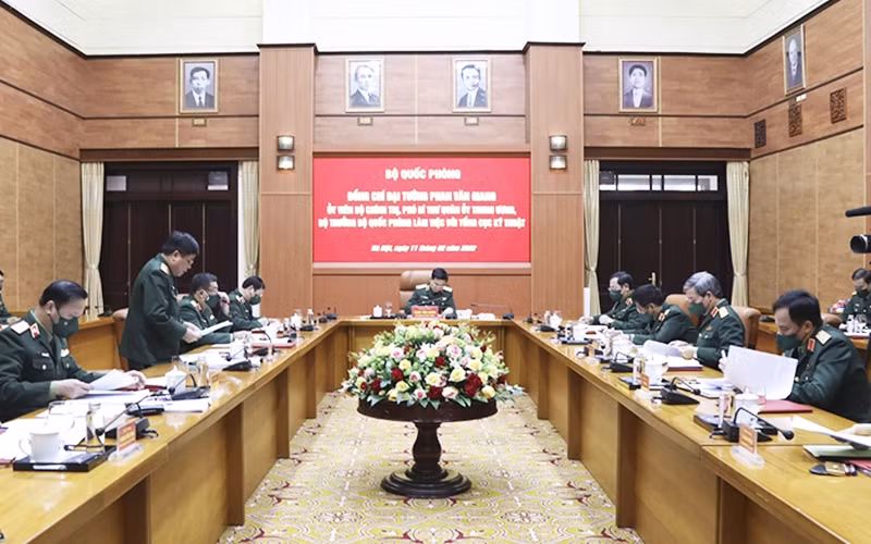 At the working session
