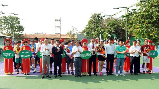 The VTF Masters 500 - Hai Dang Cup 2019 attracts a rage of outstanding Vietnamese tennis players. (Photo: VTF)