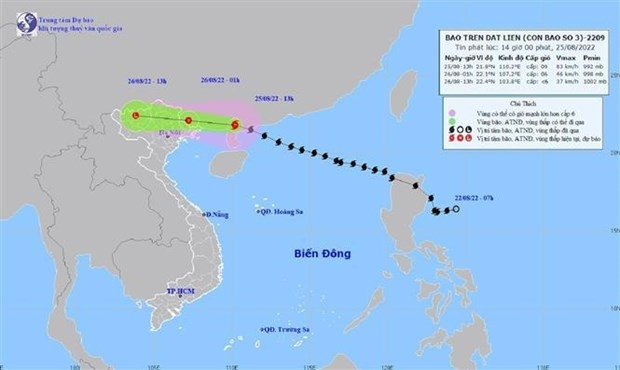 Path of Storm Maon (Photo: VNA)