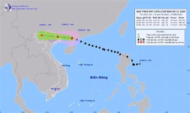 Path of Storm Maon (Photo: VNA)