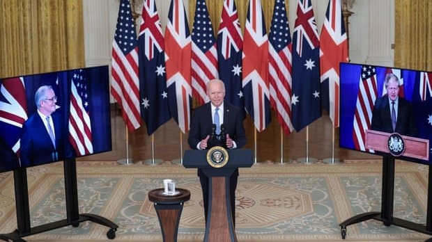 The US, UK and Australia have established a tripartite security partnership. (Photo: Vietnamplus/EPA)