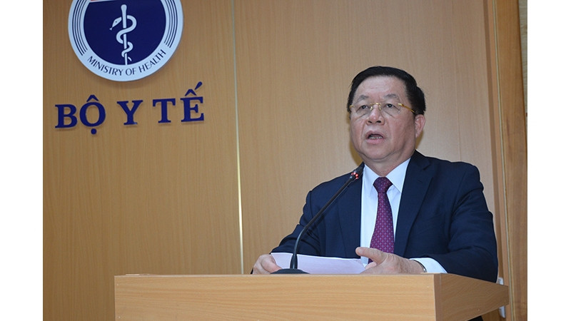 Head of the Party Central Committee’s Commission for Communication and Education Nguyen Trong Nghia speaking at the meeting. (Photo: NDO/Dong Ha)