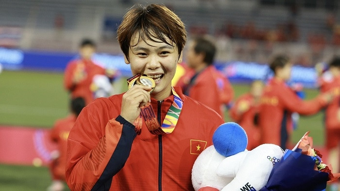 Striker Pham Thi Hai Yen (Photo: N&V Bridge Group)