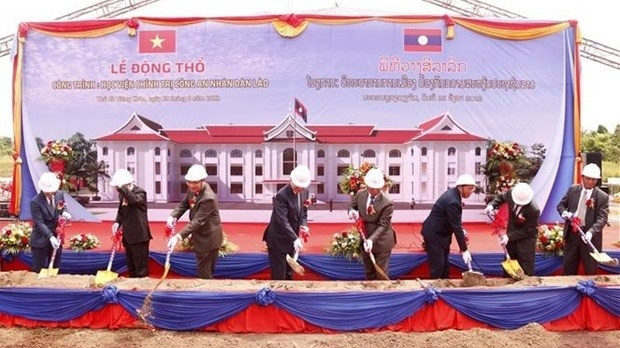 At the groundbreaking ceremony (Photo: VNA)