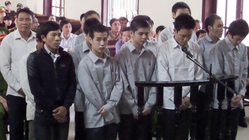The defendants were sentenced to prison terms between 15 and 39 months and suspensions for causing public disorder during a riot that broke out at the Vung Ang Economic Zone in May. (Image credit: VNE)