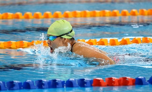 Vietnamese para-swimmer Trinh Thi Bich Nhu.