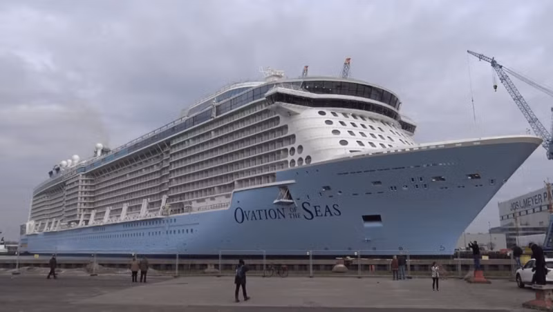 The Ovation of the Seas cruise ship 