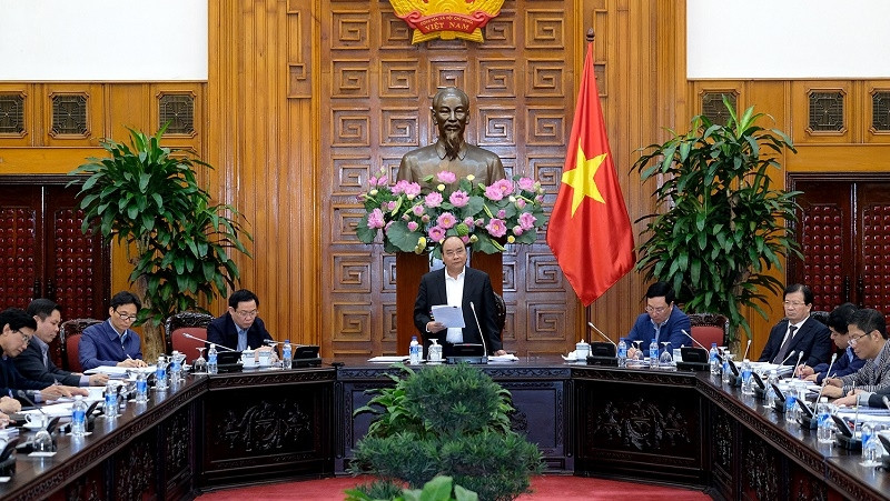 Prime Minister Nguyen Xuan Phuc at the meeting