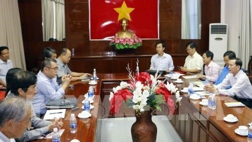 At the working session (Source: VNA)