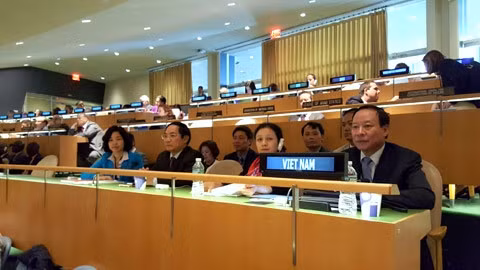 Vietnamese delegation at the conference. (Credit: vietnamnet.vn)