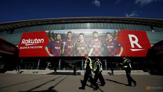 Football match between FC Barcelona and Real Sociedad at Camp Nou, Barcelona, Spain, on Mar 7, 2020. (Reuters)
