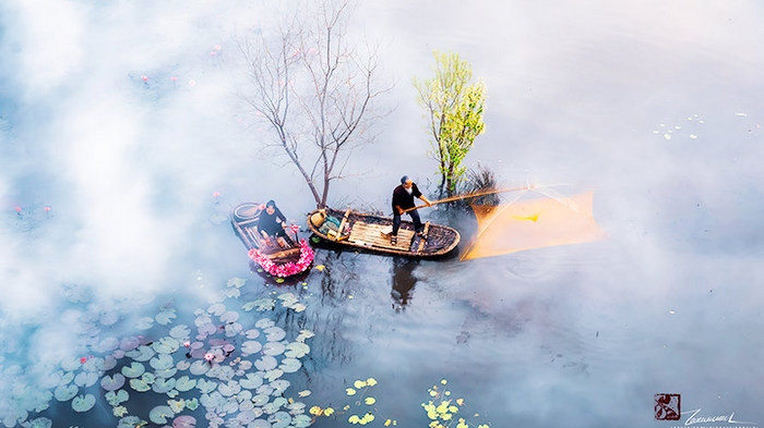 Local people’s daily activities along Yen stream