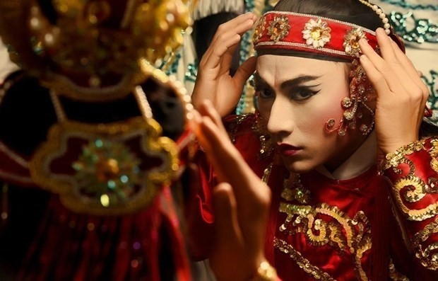 A scene in 'Song Lang' - a film that recreates the golden age of Cai luong (Source: CGV)