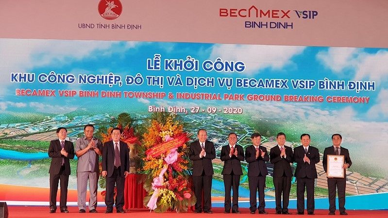 At the ground-breaking ceremony (Photo: NDO)