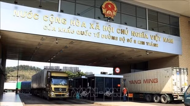 Kim Thanh II International Border Gate in Lao Cai province which borders China (Photo: VNA)