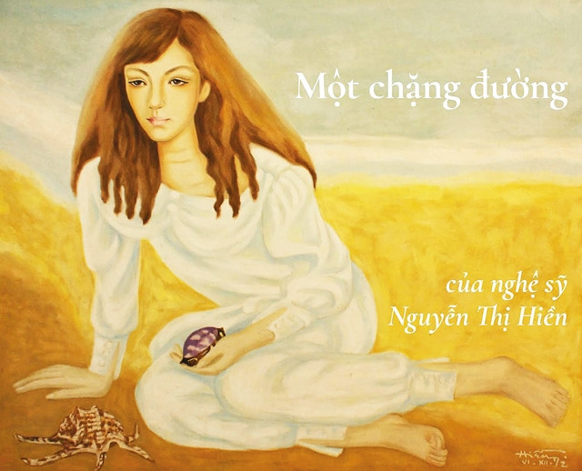 A painting at the exhibition ‘A stage on a road’ by Nguyen Thi Hien