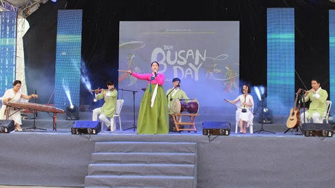 A performance within the Busan Day in Ho Chi Minh City