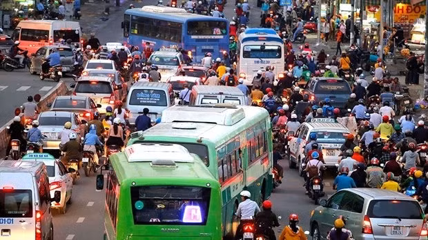 Traffic in Ho Chi Minh City (Photo: thanhnien.vn)