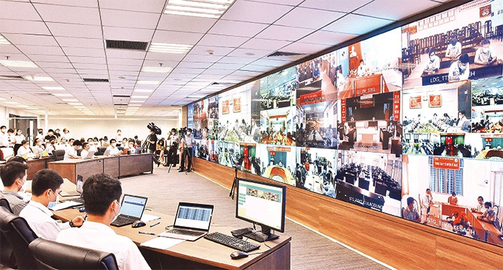 Nearly 500 consultation sessions have been organised through the Telehealth system. (Photo: Duc Khanh)