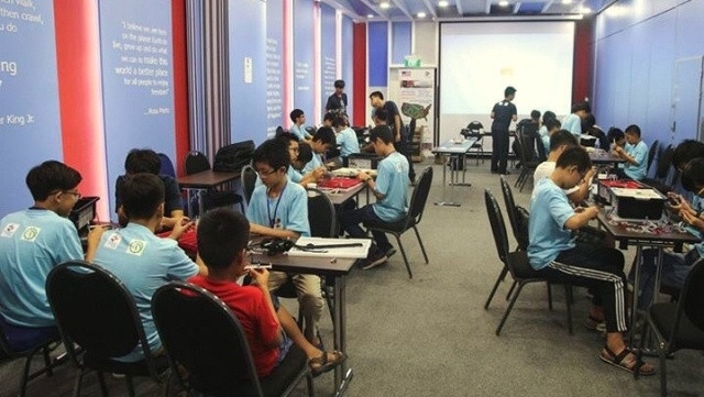 Young students have the chance to learn about the robotics and automation industry at the GART Robotics Camp.