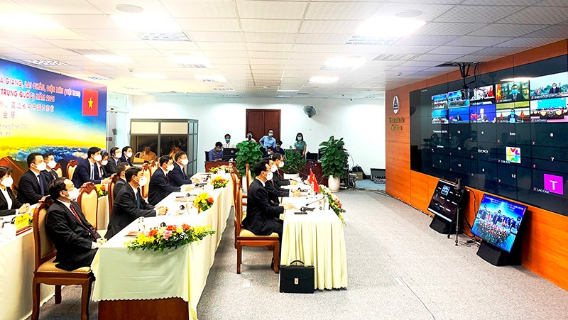 At the online conference.
