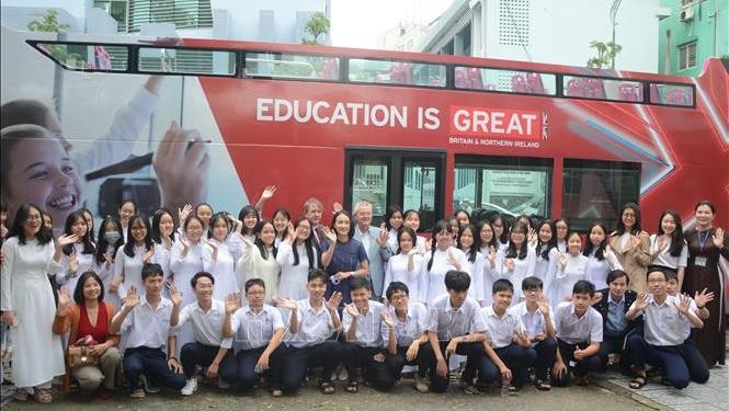 More than 1,000 Da Nang students join UK Education and Technology Roadshow. (Photo: VNA)