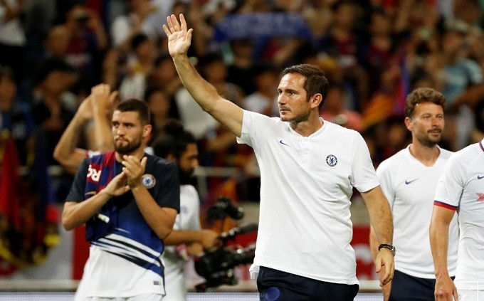 Soccer Football - Pre-Season Friendly - Chelsea v FC Barcelona - Saitama Stadium 2002, Saitama, Japan - July 23, 2019 Chelsea manager Frank Lampard after the match. (Reuters)