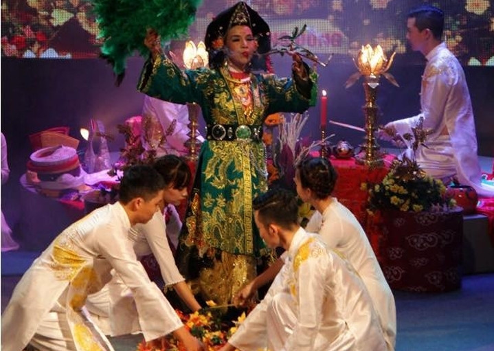 A performance at the ‘Tam linh Viet’ (Vietnamese Spirits) programme 