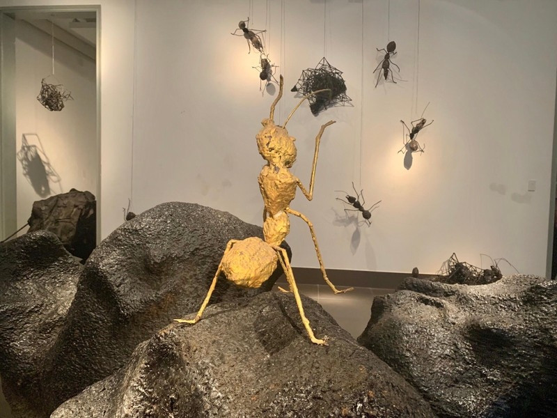 At the exhibition: 