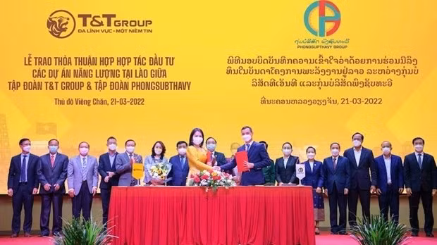 A cooperation agreement signed recently in Vientiane, Laos (Photo: https://doanhnghiephoinhap.vn/)